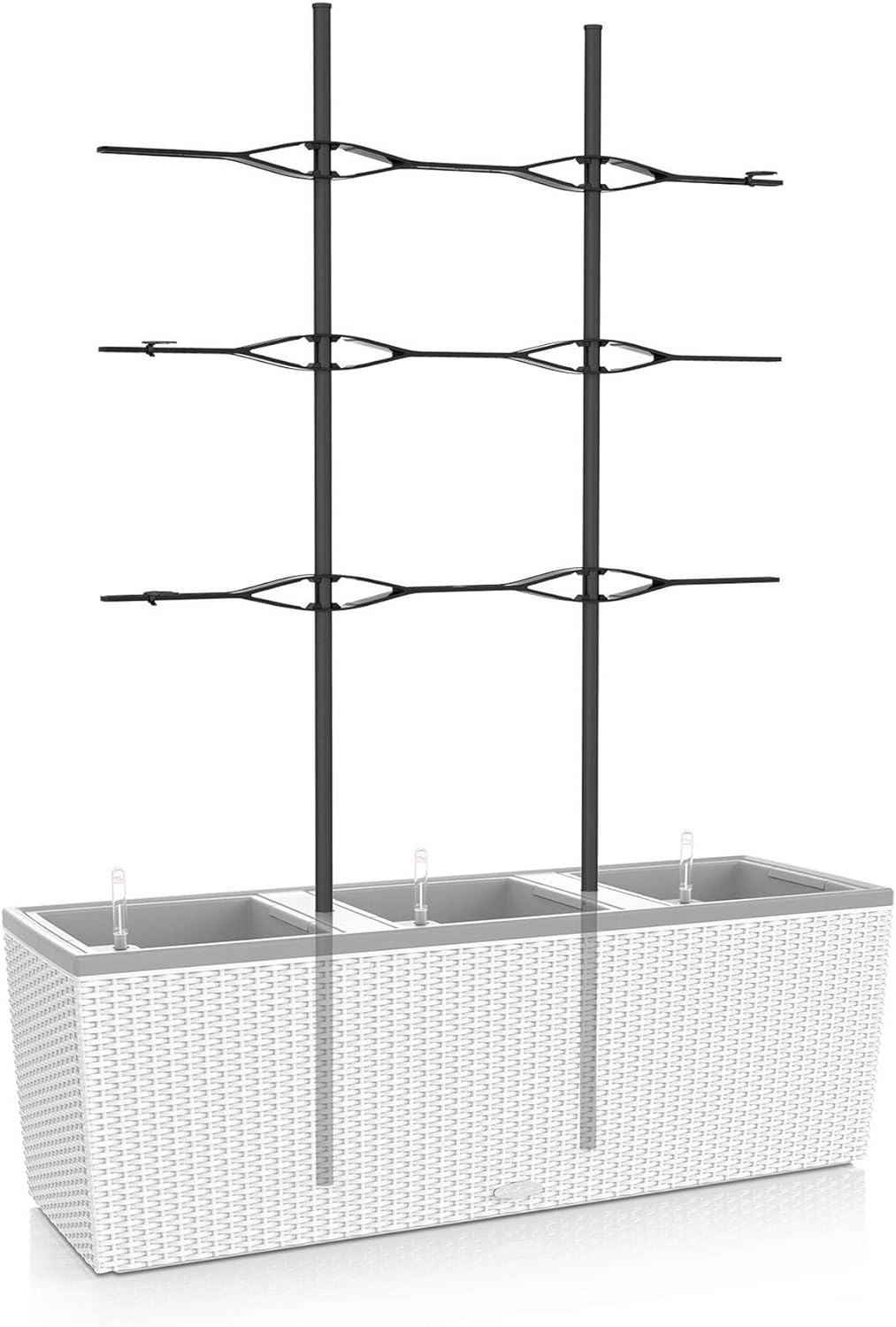 Lechuza Trio Cottage 30 Rankgitter, Neutral & Cube Cottage 30" Pflanzgefäss mit ERD-Bewässerungs-Sys