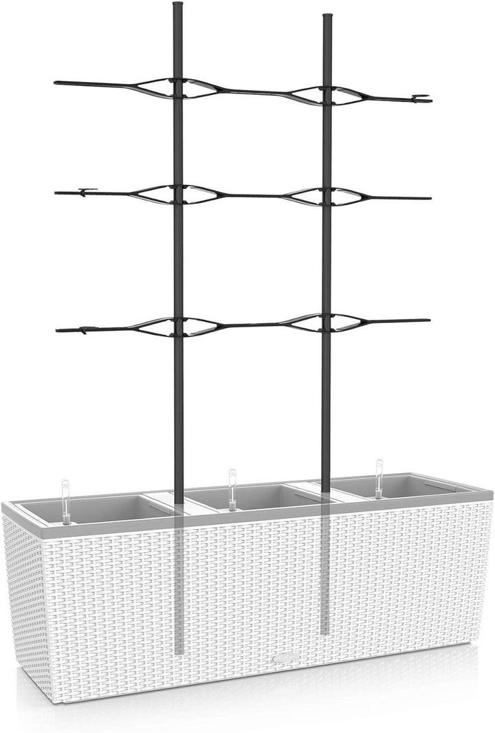 Lechuza Trio Cottage 30 Rankgitter, Neutral & Cube Cottage 30" Pflanzgefäss mit ERD-Bewässerungs-Sys