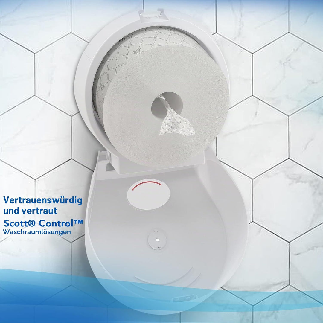Scott Control Einzelblatt-Toilettenpapier mit Zentralentnahme 8569 – 2-lagiges Toilettenpapier – 6 P
