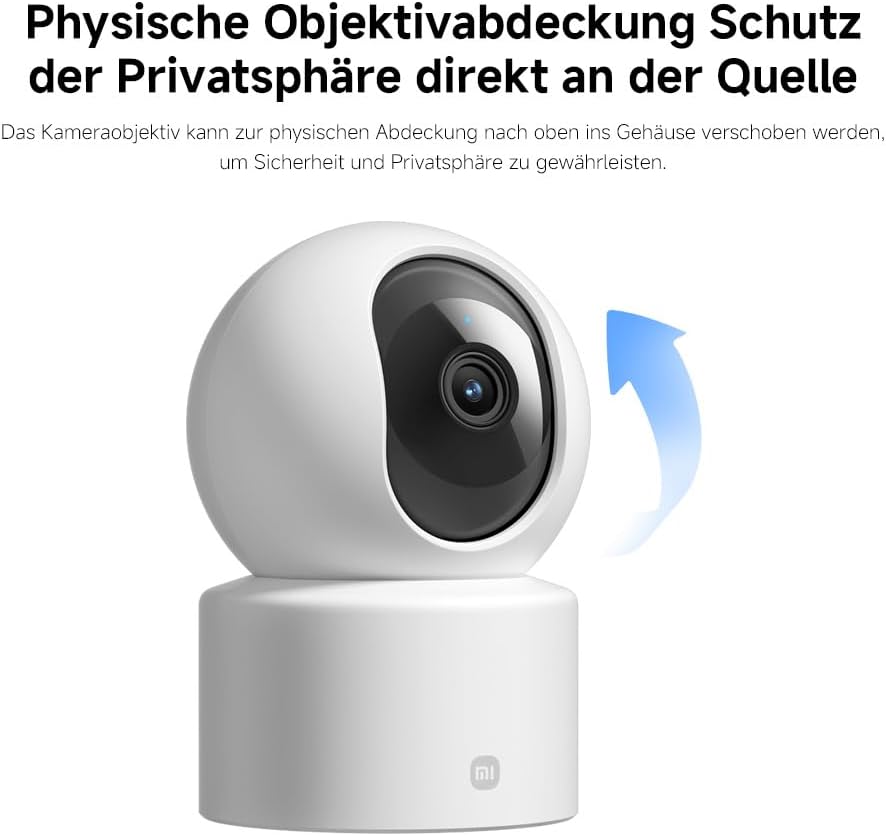 XIAOMI C301 Überwachungskamera Innen WLAN 360°, 2K-Auflösung, Schutz der Privatsphäre, Farb-Nachtsic