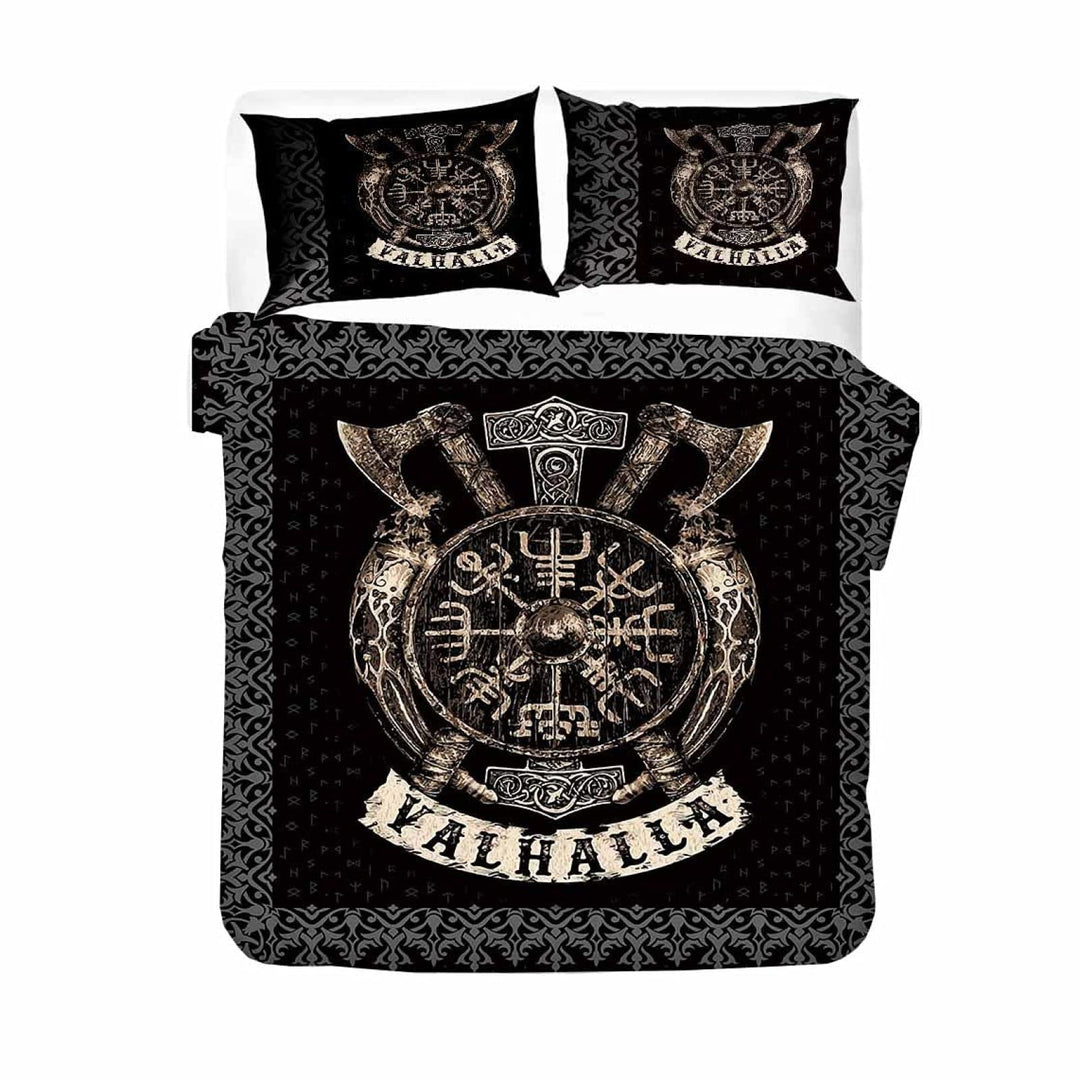 RFFLUX 3D Wikinger Bettwäsche Set 135x200 cm 2teilig mit Reissverschluss Weiche und Angenehme Schlaf