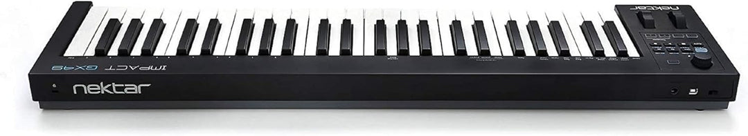 Nektar Impact GX49 | USB MIDI Controller Keyboard with Nektar DAW Integration Black, Black