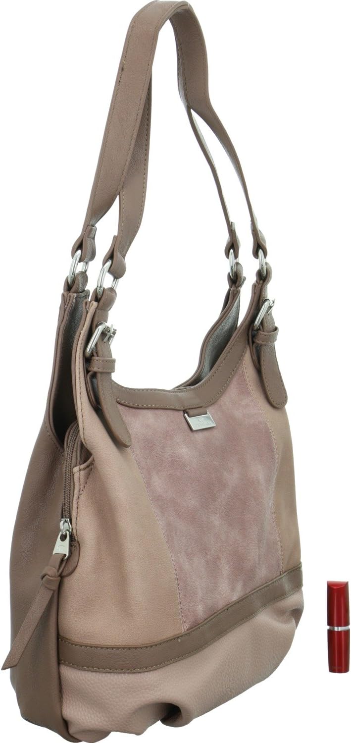 TOM TAILOR bags Juna Damen Shopper Umhängetasche Reissverschluss Klein 31 x 14 x 29 Rose, 31 x 14 x