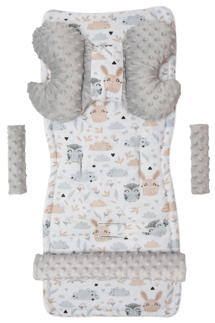 Medi Partners Universal Sitzauflage Kinderwagen &amp; Buggys Sitzeinglage Kinderwagendecke 5tgl Gurtpols