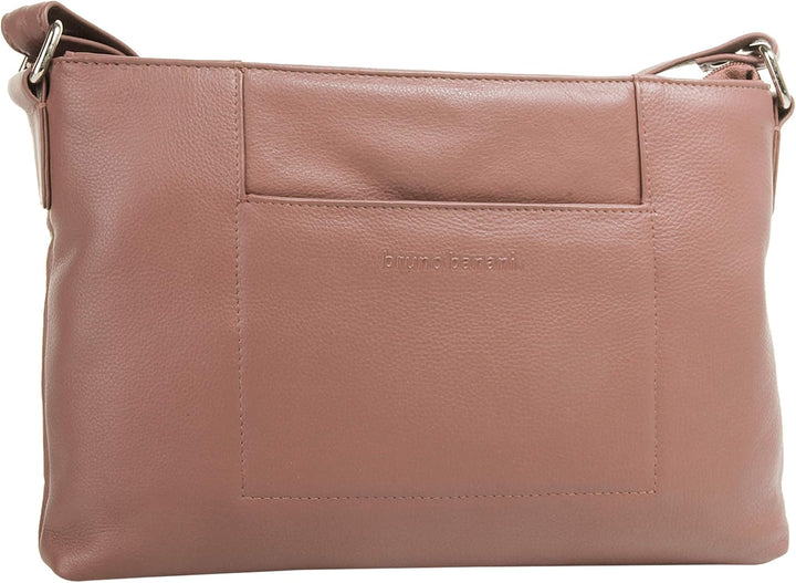 Bruno Banani Umhängetasche rosa echt Leder Damen - 020315