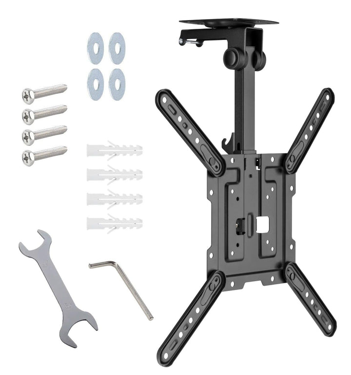 ARLI TV Deckenhalterung klappbar 23–55 Zoll neigbar schwenkbar faltbar Halter VESA bis 400×400 höhen