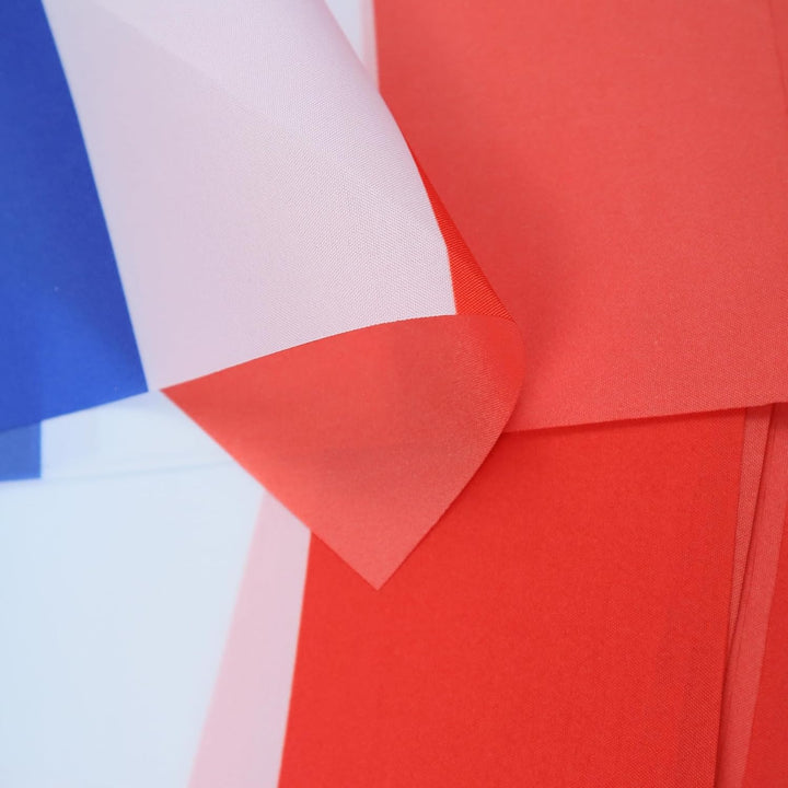 AZ FLAG FAHNENKETTE Frankreich 12 Meter mit 20 flaggen 45x30cm- FRANZÖSISCHE Girlande Flaggenkette 3