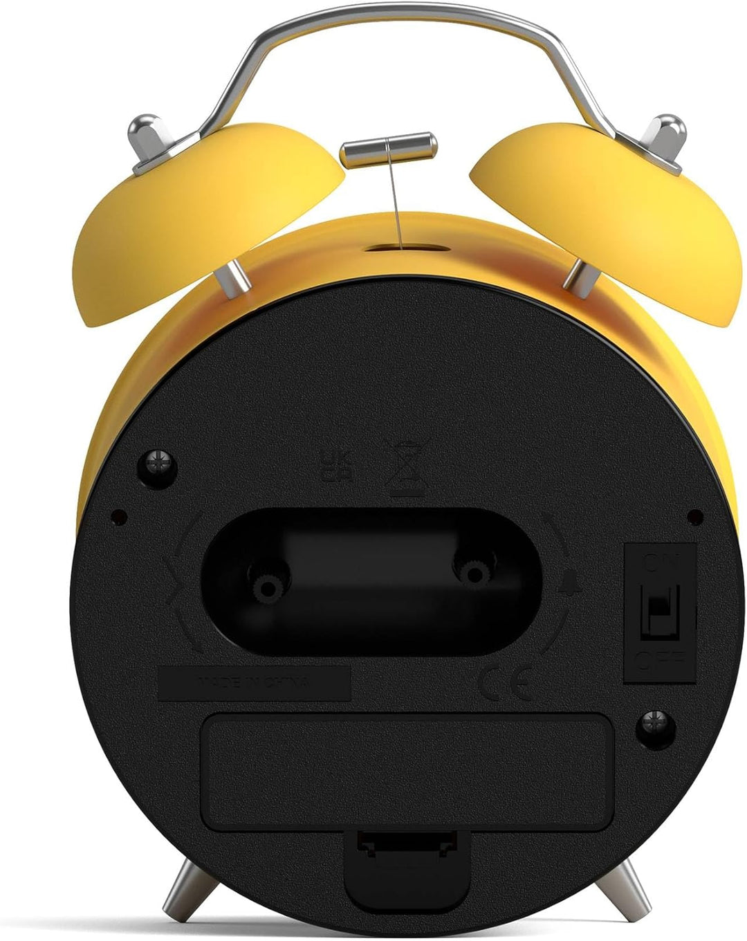 NEWGATE ® Charlie Bell Echo Alarm – Kleiner moderner Nachttischwecker – Schlafzimmerzubehör – Wecker