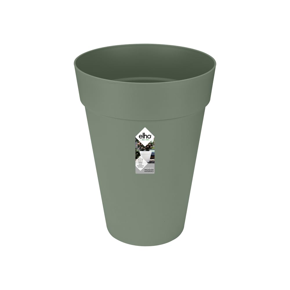 elho Loft Urban Rund Hoch 35 - Blumentopf für Aussen - Ø 33.5 x H 45.3 cm - Grün/Pistazien Grün
