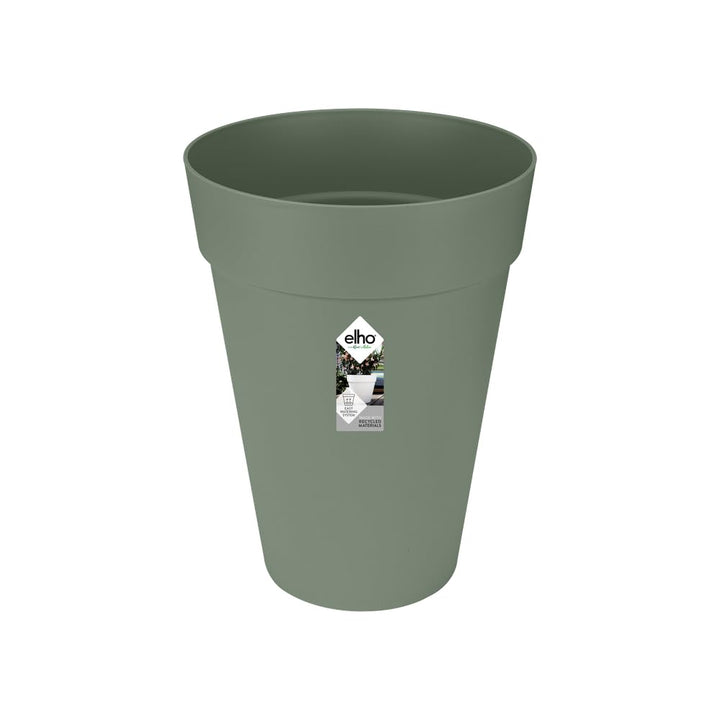 elho Loft Urban Rund Hoch 35 - Blumentopf für Aussen - Ø 33.5 x H 45.3 cm - Grün/Pistazien Grün