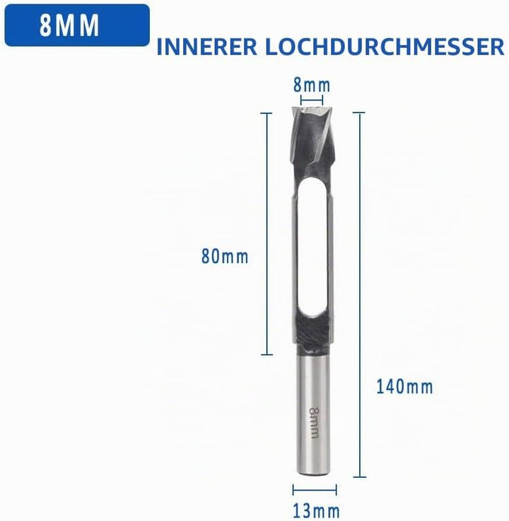 Holzschneider aus Karbonstahl, Holzbearbeitung, 13 mm Schaft, Durchmesser 8 mm, 10 mm, 12 mm, 14 mm,