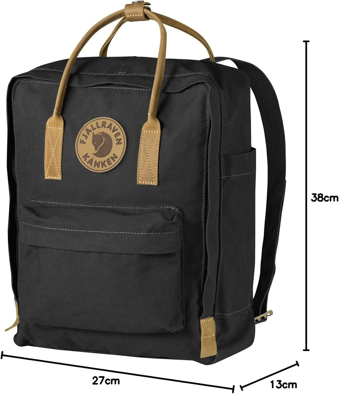 Fjällräven Unisex Rucksack Kanken No.2 Schwarz (Black) Kånken No.2 Single, Schwarz (Black) Kånken No