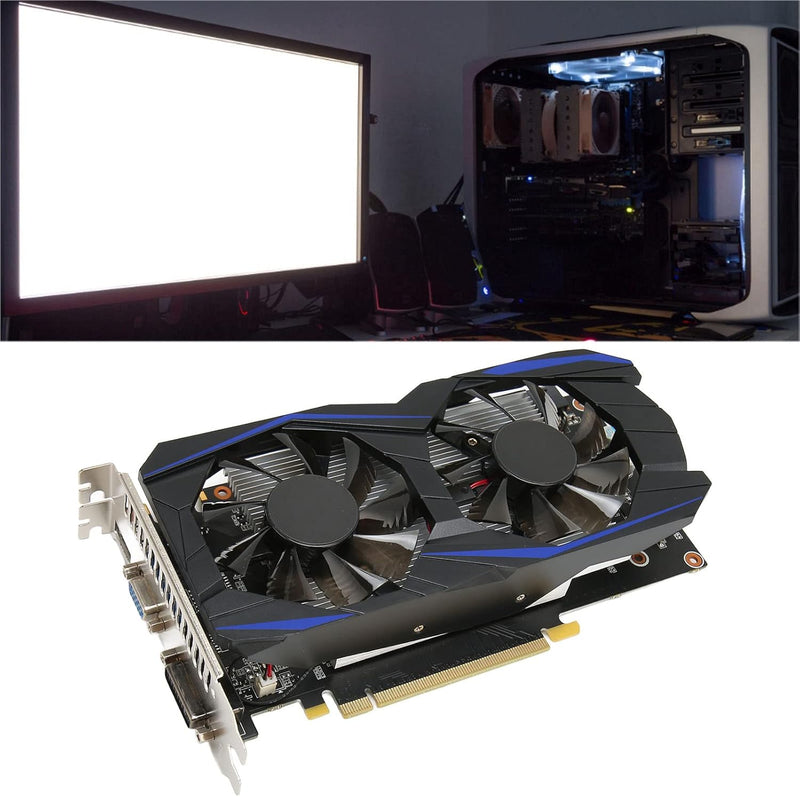 Cuifati GTX550Ti Gaming-Grafikkarte, 6 GB GDDR5 192-Bit-Computer-Grafikkarte mit Zwei Lüftern, PCIe