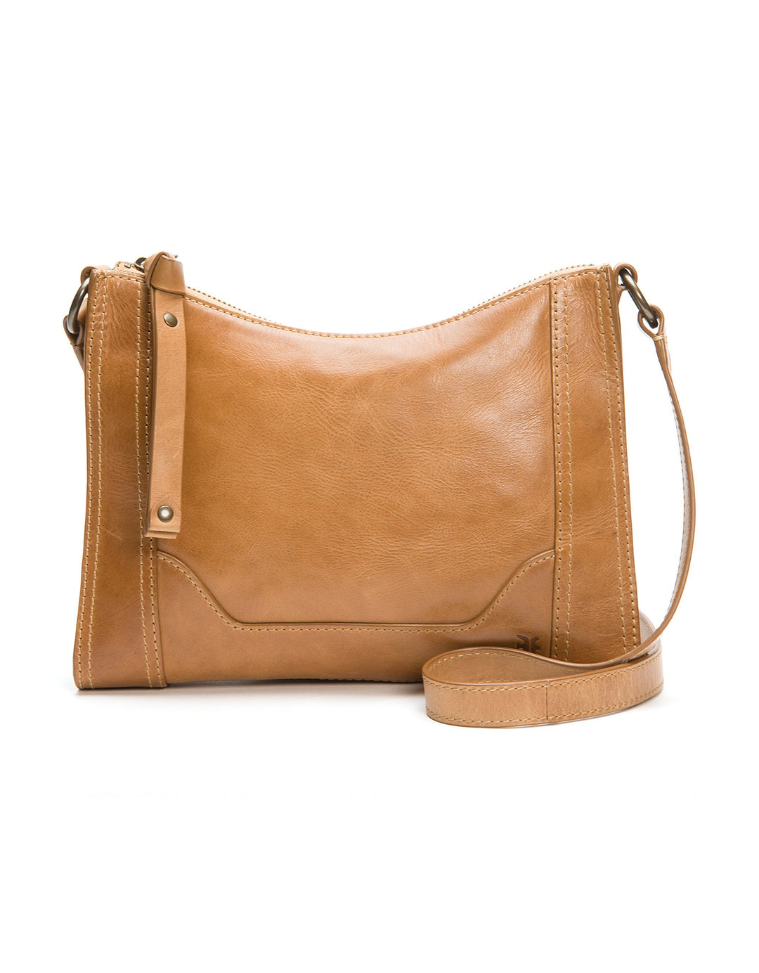 FRYE Damen Melissa Reissverschluss Umhängetasche Beige, Beige