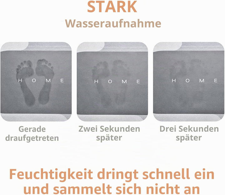 YeahBoom Super Absorbierende Bodenmatte,Schmutzabweisend Bodenmatte Für Bad,Memory-Schaum-Badematten