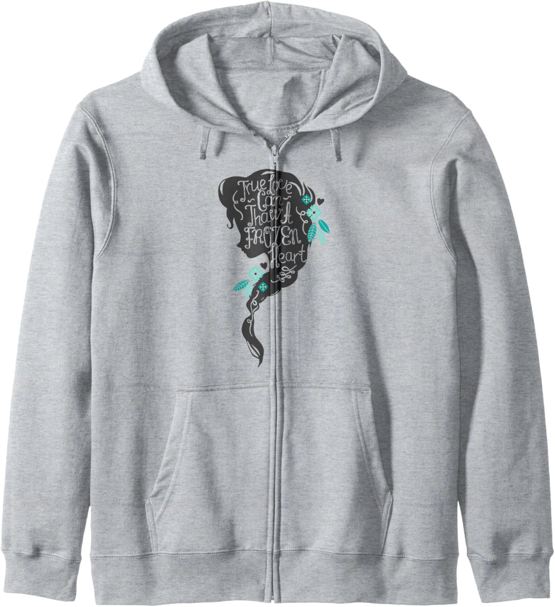 Disney Frozen Elsa Head Profile Love Thaws Kapuzenjacke