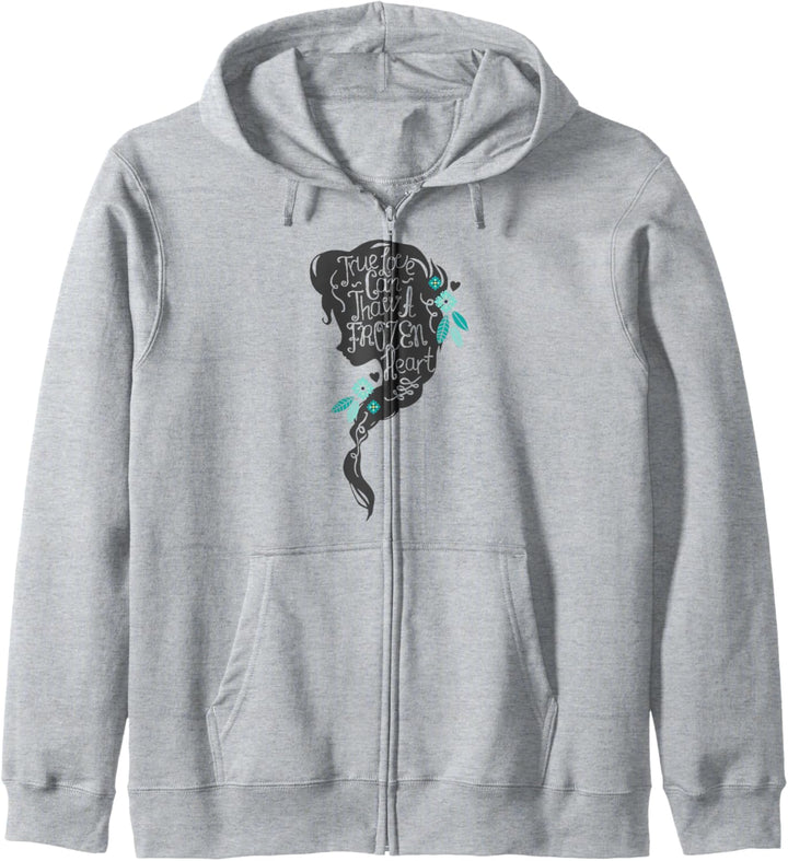 Disney Frozen Elsa Head Profile Love Thaws Kapuzenjacke