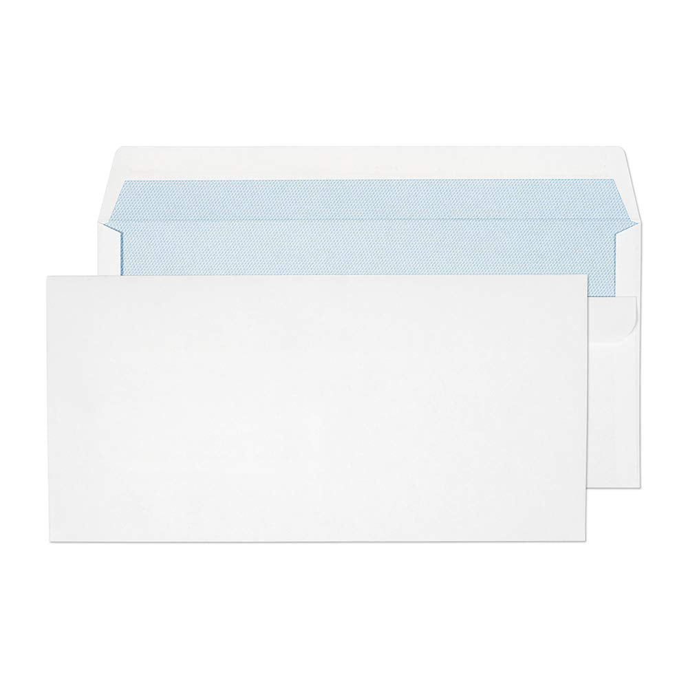 Blake Purely Briefumschläge, 90 g/m ², DL, 110 x 220 mm, selbstklebend, Weiss, 1.000 Stück DL 110 x