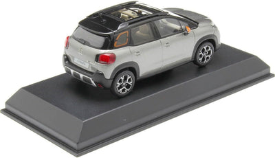 Norev 155336 Citroen C3 Aircross 2021-Platinium Grey & Black Roof & Orange Deco Miniaturauto aus der