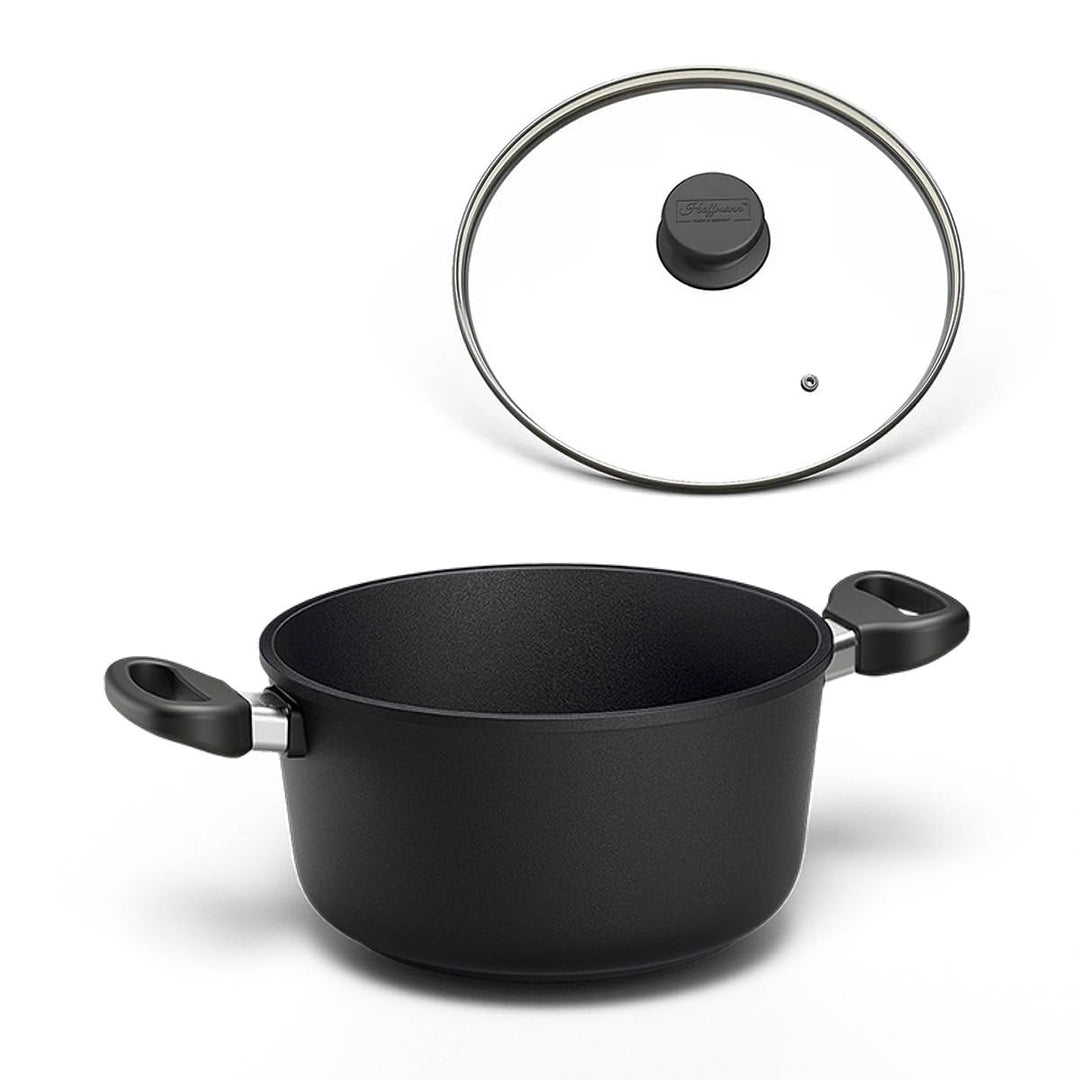 Hoffmann Kochtopf STONIQ, Handgegossen, Made in Germany, IQ-SHIELD Antihaftbeschichtung, PFAS-frei,