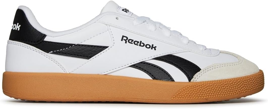 Reebok Unisex Smash Edge S Sneaker 36 EU White Black Gum, 36 EU White Black Gum