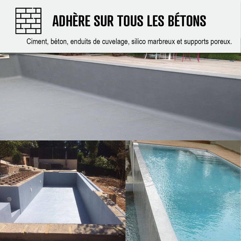 Schwimmbadfarbe - Schwimmbeckenfarbe - Poolfarbe für Betonbecken, Poolbeschichtung ARCAPISCINE Weiss