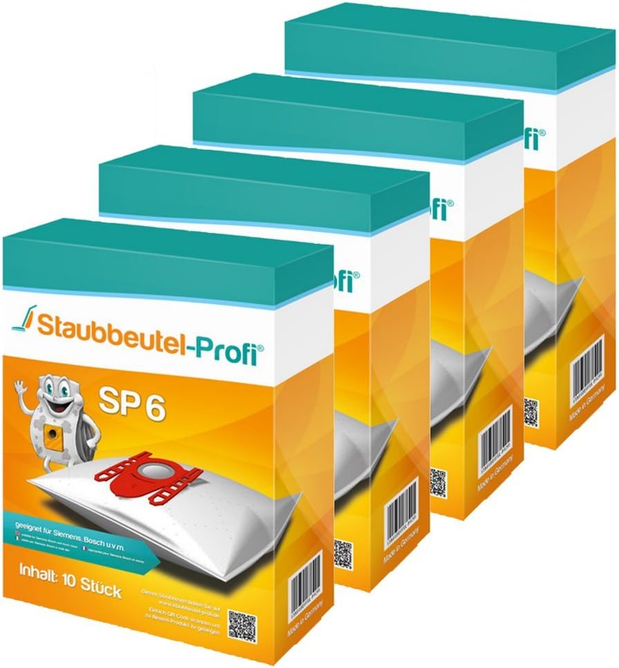 40 Staubsaugerbeutel Staubbeutel-Profi kompatibel mit Swirl S67 geeignet für Siemens Q5.0 extreme Si