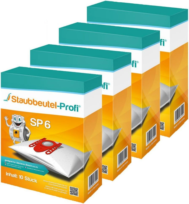 40 Staubsaugerbeutel Staubbeutel-Profi kompatibel mit Swirl S67 geeignet für Siemens Q5.0 extreme Si