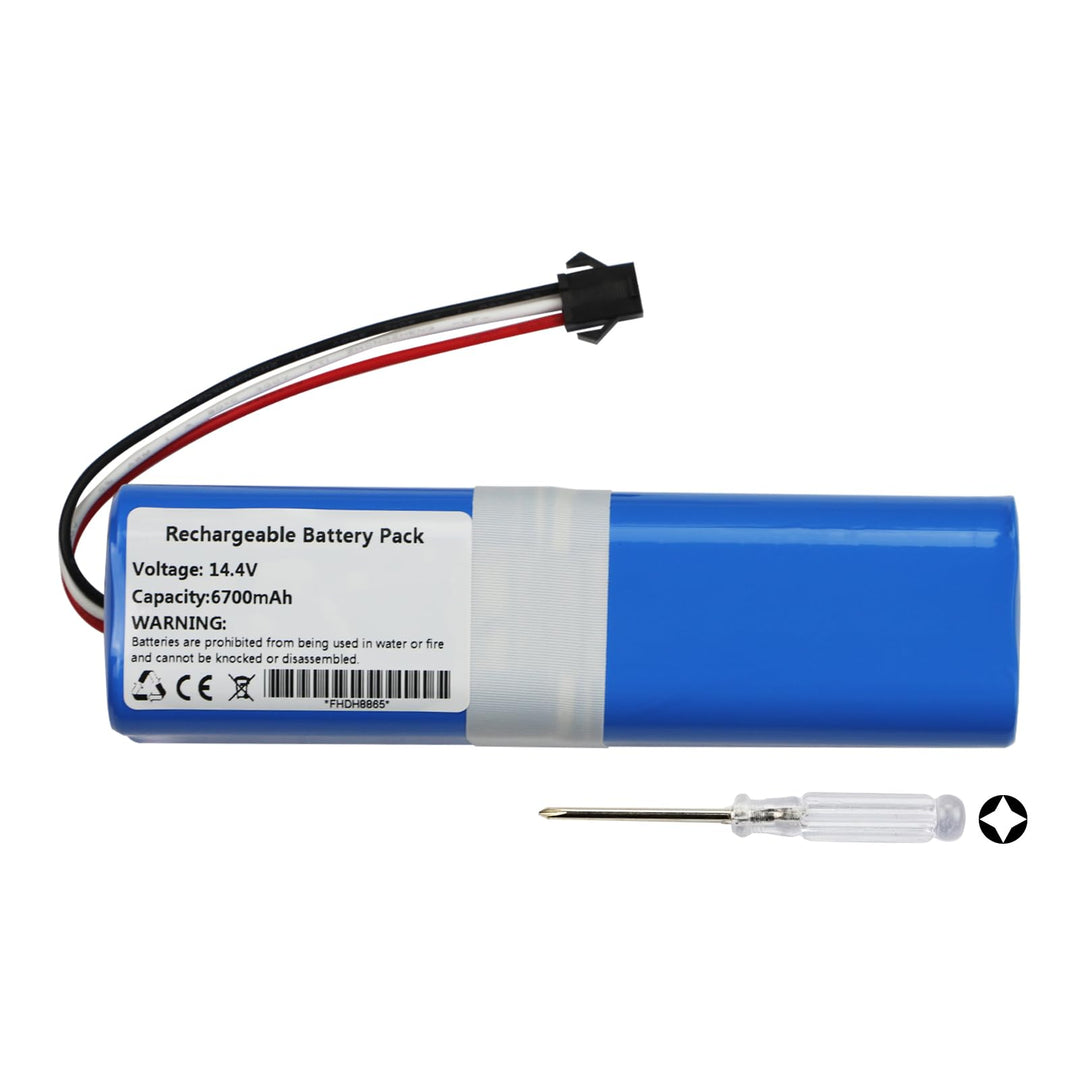 K KYUER 6700mAh 6.60.40.01-0 Rechargeable Saugroboter Akku für Blaupunkt BlueBot Xtreme BPK-VCBB1XTE