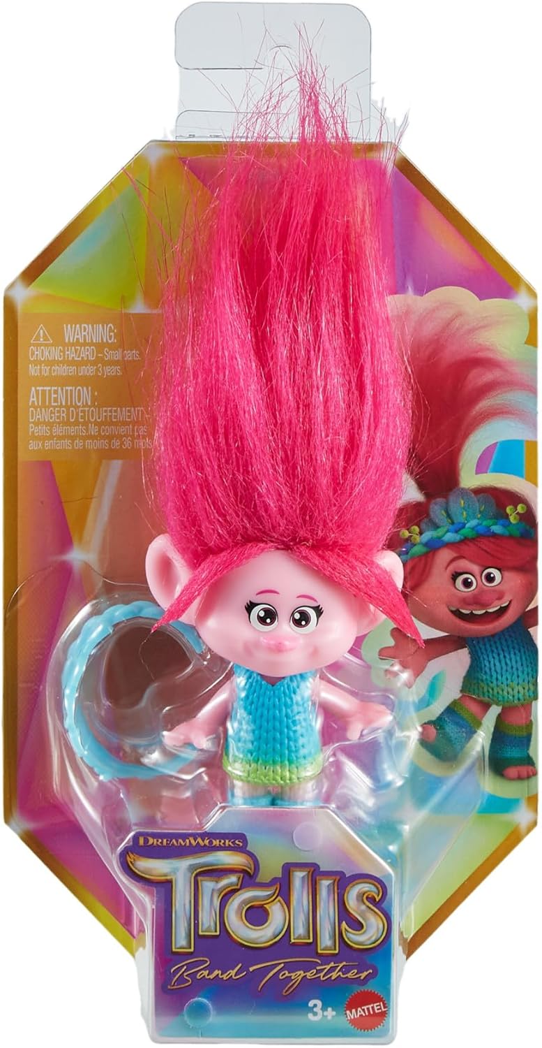 Mattel DREAMWORKS TROLLS Gemeinsam Stark – Königin Poppy, Viva, Branch, Guy Diamond mit Tiny Diamond