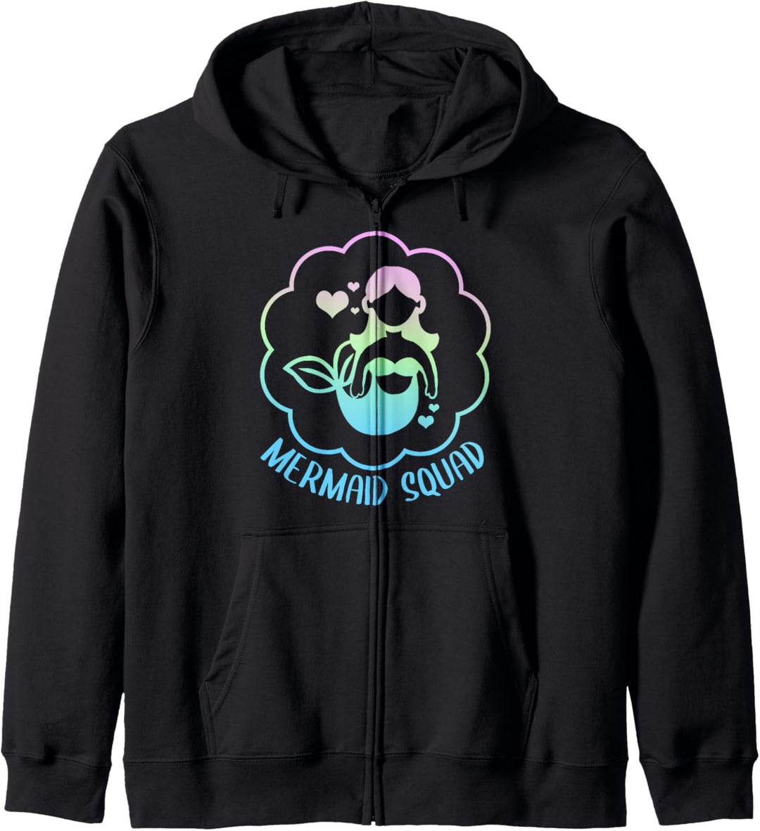 Mermaid Squad Team Meerjungfrau Kapuzenjacke