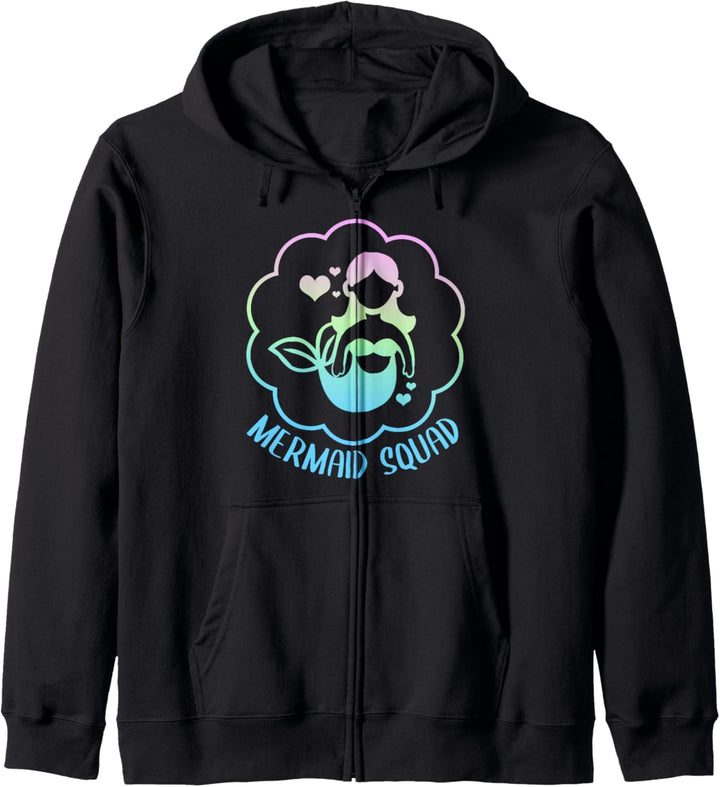 Mermaid Squad Team Meerjungfrau Kapuzenjacke