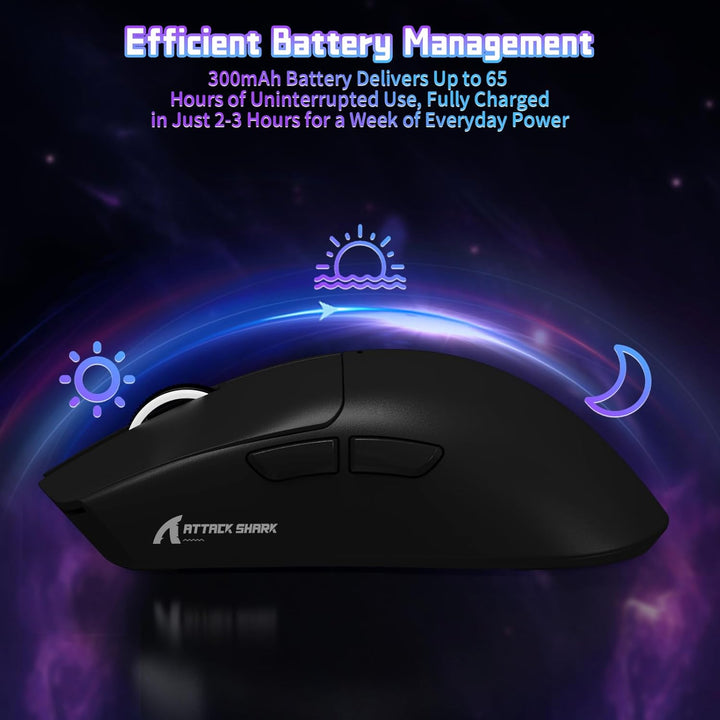 ATTACK SHARK X11 SE Kabellose Gaming-Maus, PixArt PAW3311 Gaming-Sensor, BT/2.4G Wireless/Kabelgebun