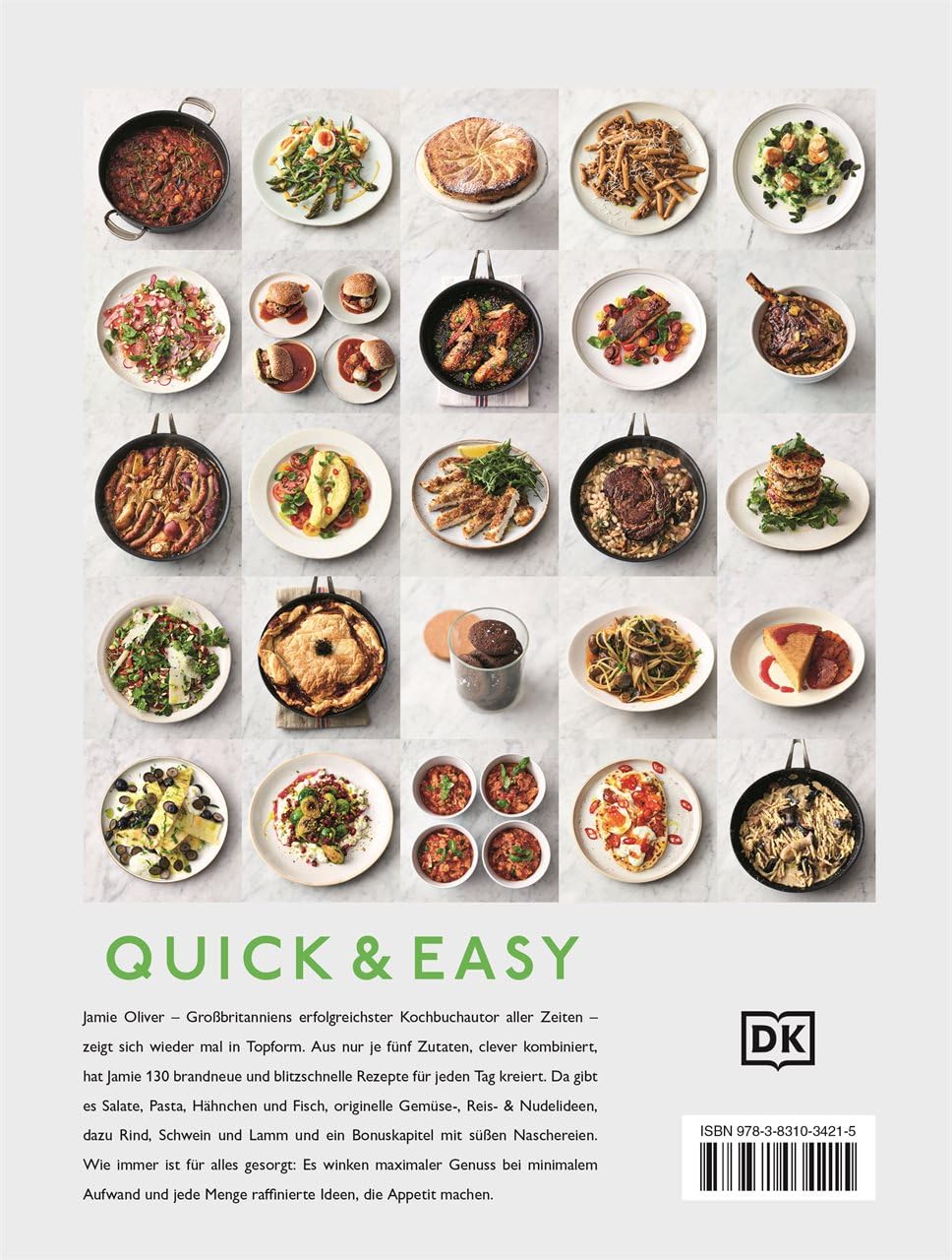 Jamies 5-Zutaten-Küche: Quick & Easy., Gebundenes Buch