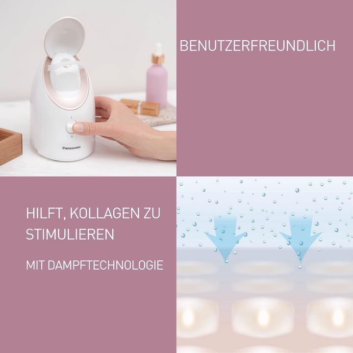 Panasonic Ionen-Steamer EH-XS01, Gesichtssauna, Nano-Ionen-Technologie, gründliche Gesichtsreinigung