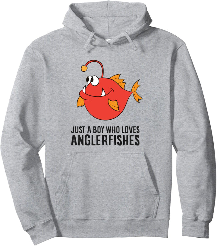 Nur ein Junge, der Seetangler liebt Pullover Hoodie