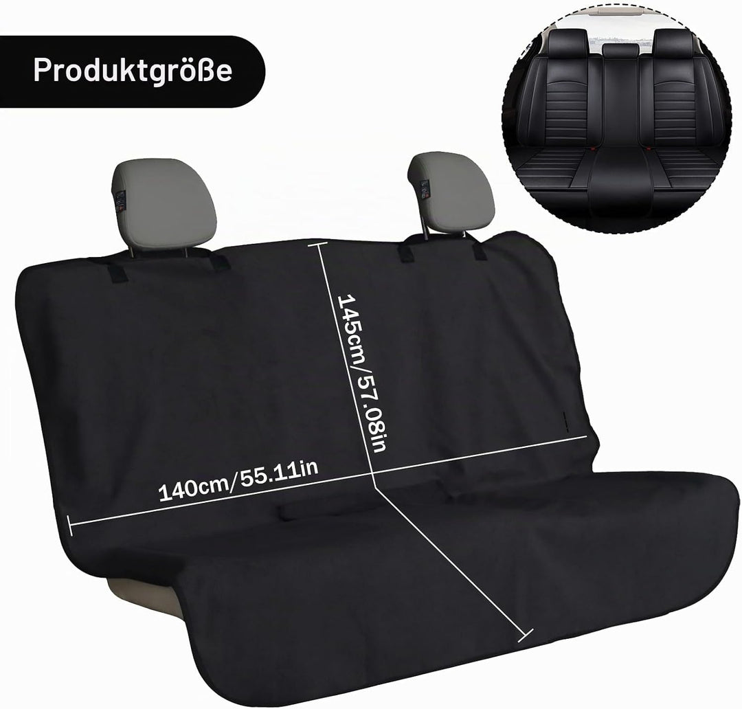 Naapesi Sitzschoner für Autositze, Autositzbezüge Universal Polyester, Schwarz Autositzbezüge Vorder