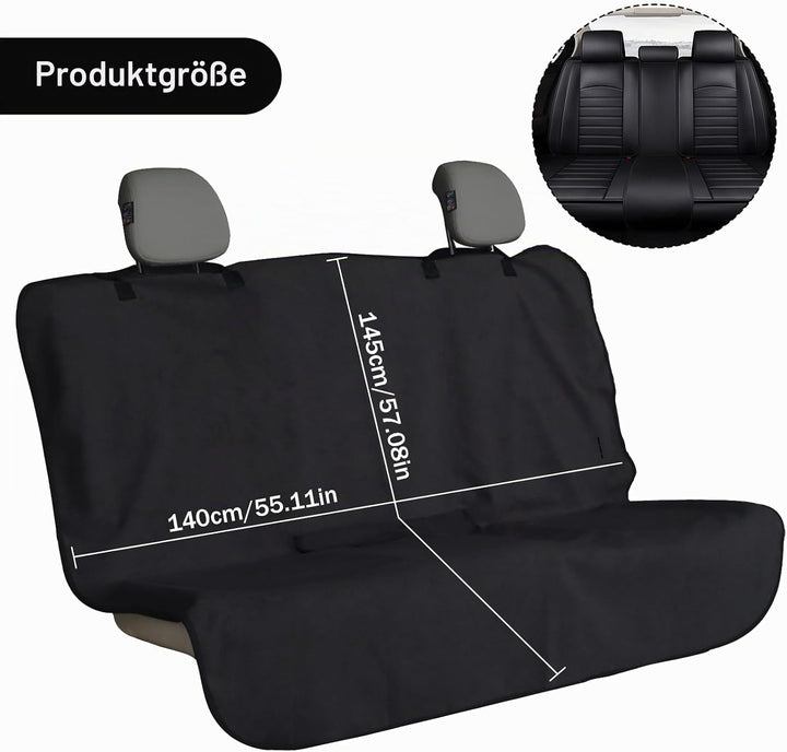Naapesi Sitzschoner für Autositze, Autositzbezüge Universal Polyester, Schwarz Autositzbezüge Vorder