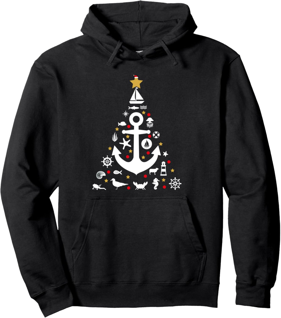 Norddeutsche Weihnachten Tannenbaum Christbaum Geschenk Pullover Hoodie