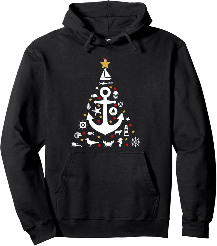 Norddeutsche Weihnachten Tannenbaum Christbaum Geschenk Pullover Hoodie