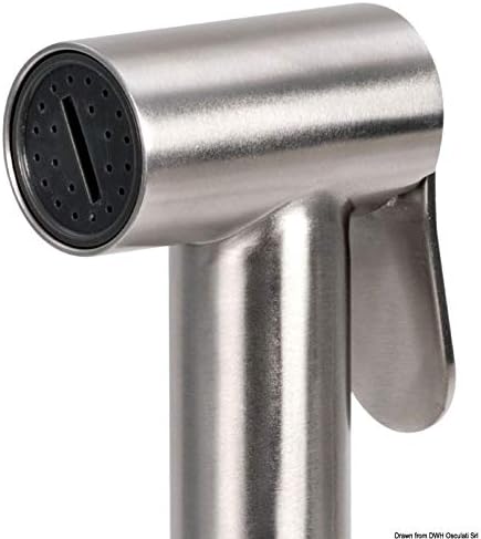 Doccia New Edge Inylon bianco doccia Tiger tubo Inox 4 m