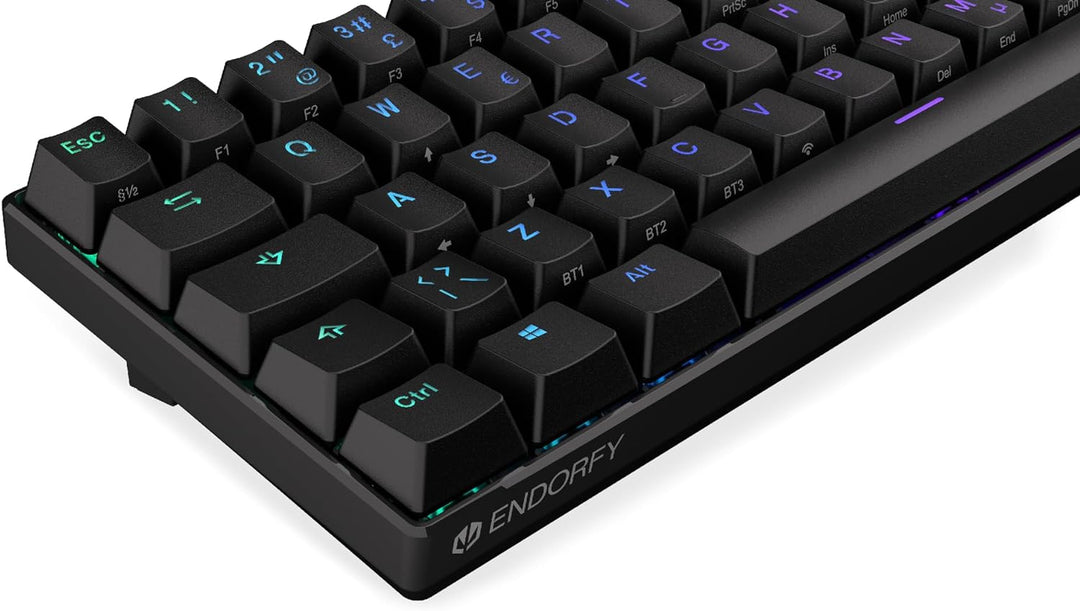 ENDORFY Thock Compact Wireless NO Red, Kailh Box Red linear switches, Wireless Keyboard 2.4 GHz and