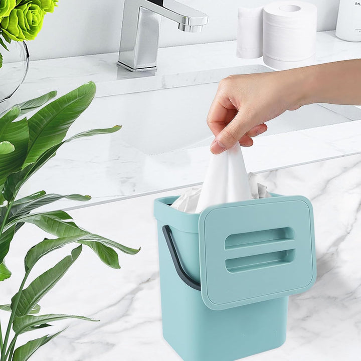 Kleiner Komposteimer für die Küche, Mülleimer, Hängend Biomülleimer, Mülleimer für Arbeitsplatte, Be