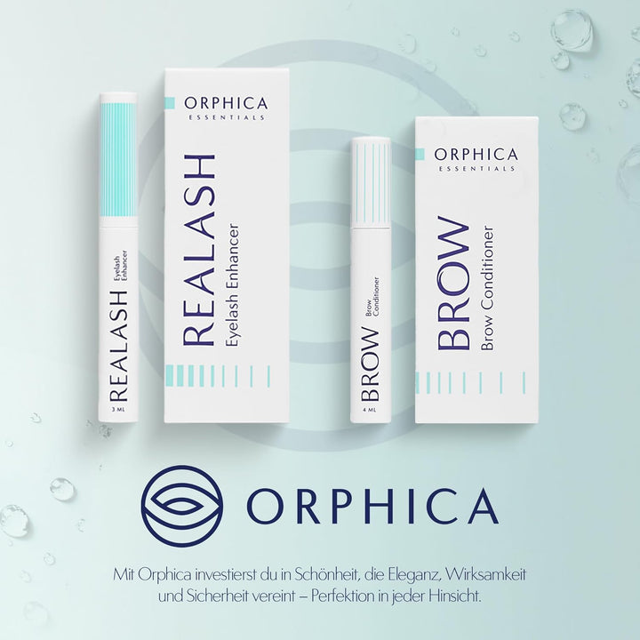 ORPHICA Brow & Realash Set - Wimpernserum 3 ml + Augenbrauen Serum 4 ml - Conditioner für sichtbares