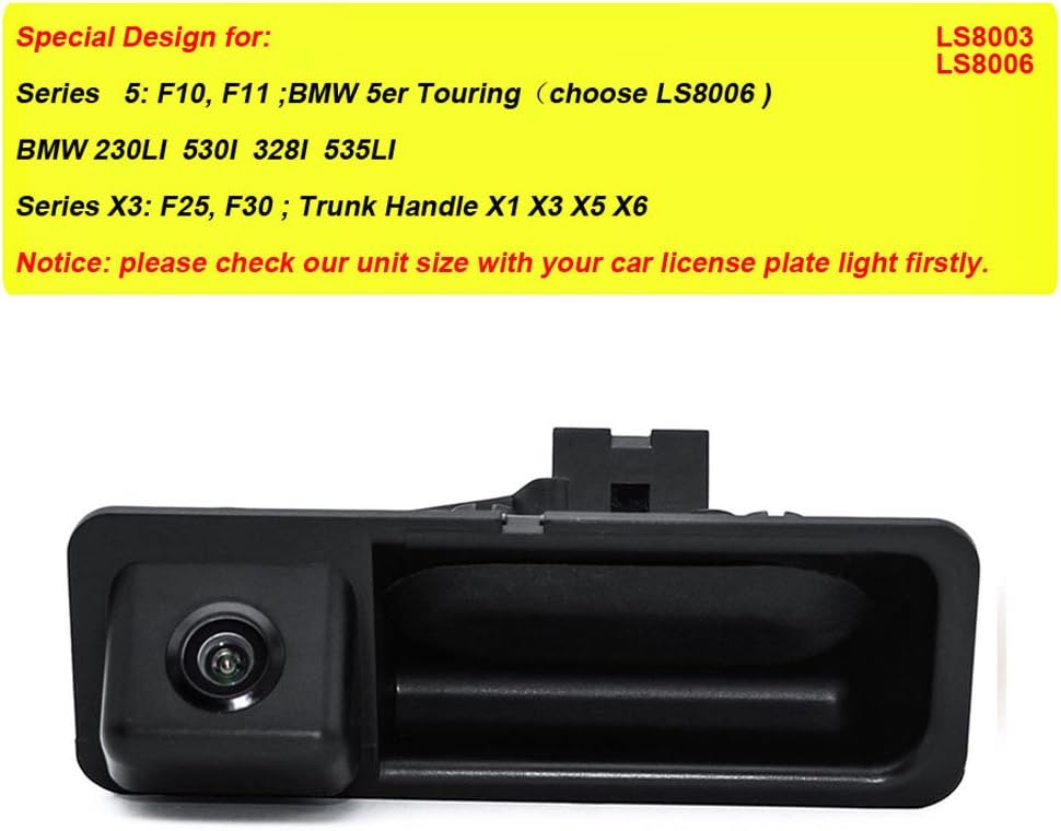 Wasserdicht Nachtsicht Auto Kofferraum Griff Rückfahrkamera Replacement for BMW X5 X1 X6 E39 E46 E53