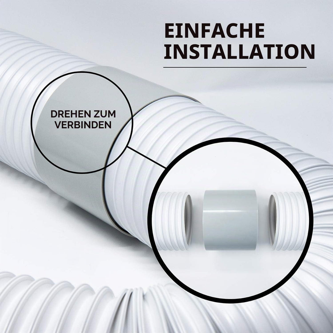 Klima Abluftschlauch Adapter Ø 130mm,Klimaanlage Schlauch Adapter,Lüftungsrohr Verbinder,Klimaanlage