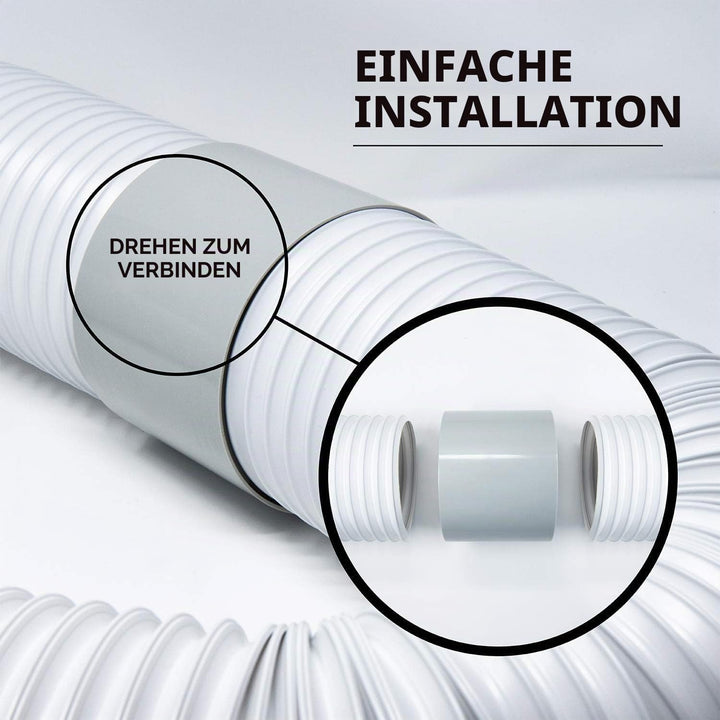 Klima Abluftschlauch Adapter Ø 130mm,Klimaanlage Schlauch Adapter,Lüftungsrohr Verbinder,Klimaanlage