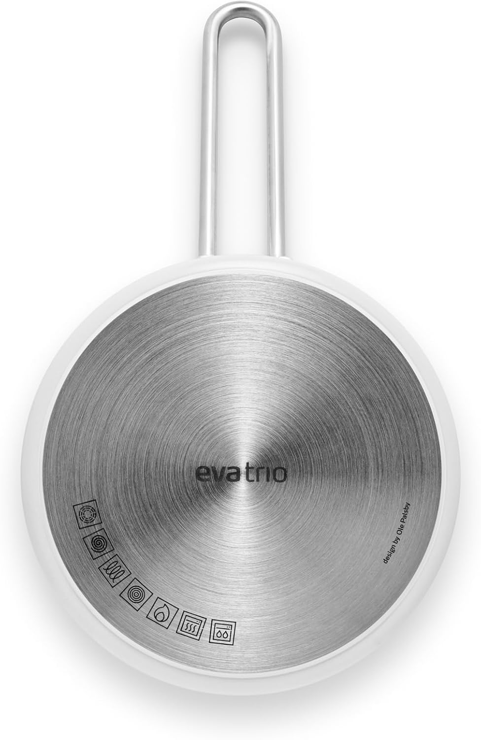 Eva Trio | White Line Kasserolle 1,8 l 16 cm keramischer Slip-Let®-Antihaftbeschichtung | Perfekt fü