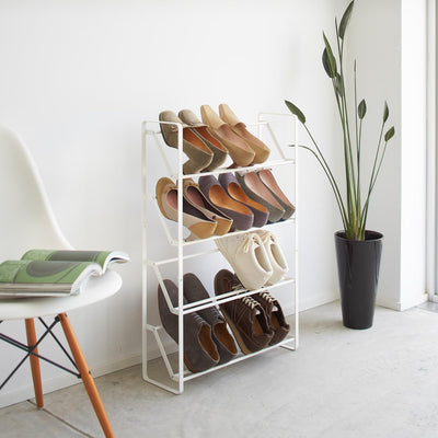 Shoe rack - Slim 4 - white Weiss, Weiss
