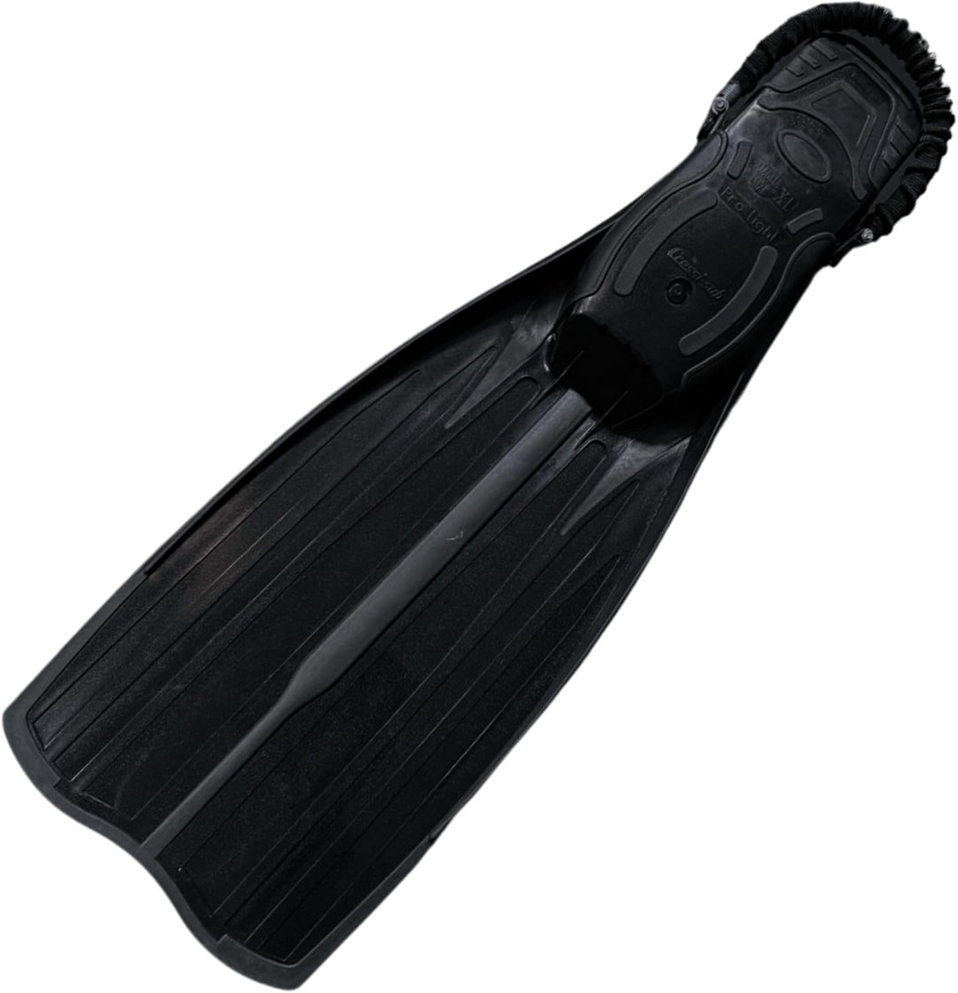 Cressi Pro Light Open Heel Tauchen Flossen XS/S (37/39) Schwarz/Schwarz, XS/S (37/39) Schwarz/Schwar